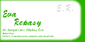 eva repasy business card