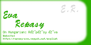eva repasy business card